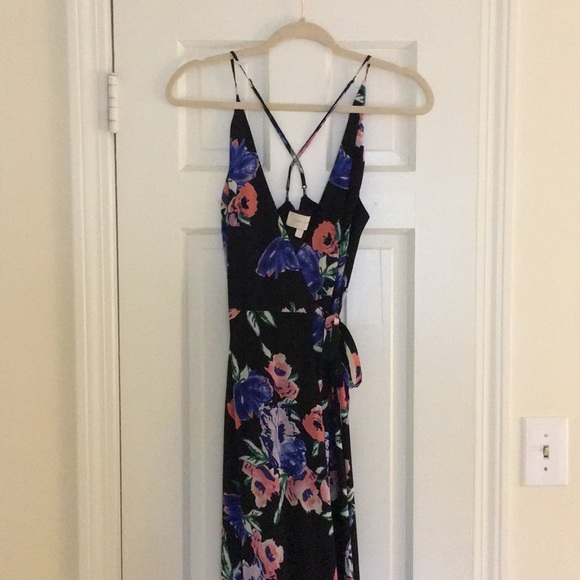 Yumi Kim Silk Maxi Wrap Dress - Picture 5 of 5